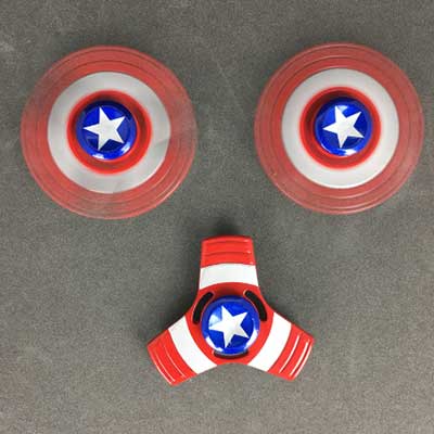 Batman Fidget Hand spinner American captain hand spinner Toys